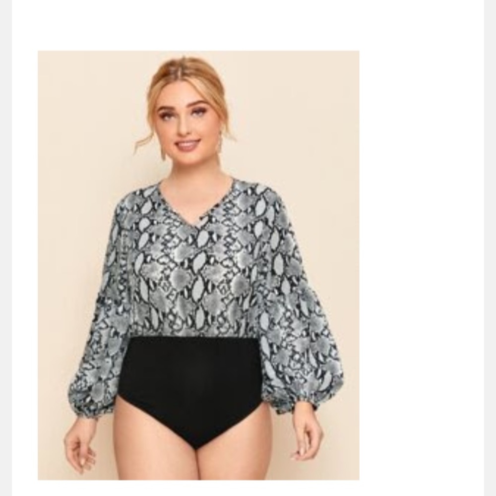 Snakeskin body suit